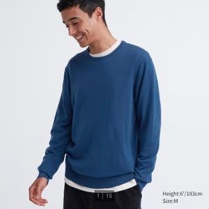 Uniqlo extra fine merino wool crew neck sweater
